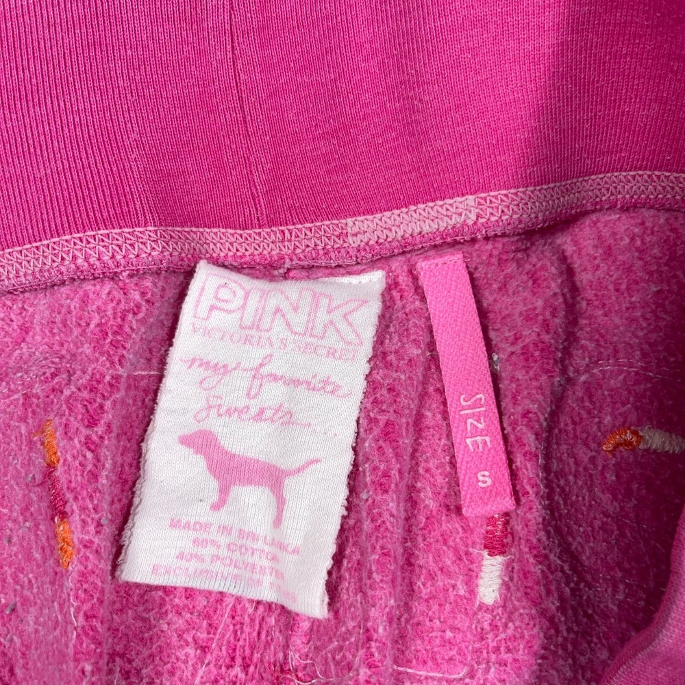 Vintage Y2K Victoria Secret PINK Sweatpants Women Small Joggers Spellout Baggy - Picture 4 of 9